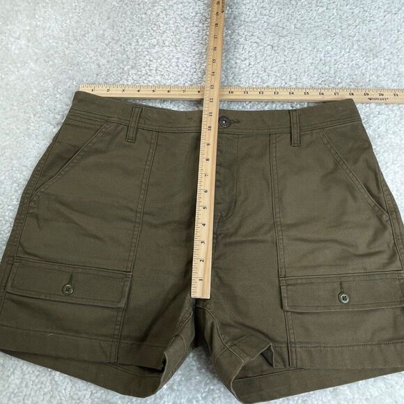 REI Trailsmith Hiking Canvas Shorts Olive Green 14 - Picture 7 of 7